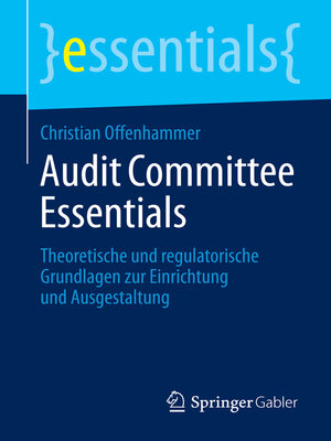 cover image of Audit Committee Essentials